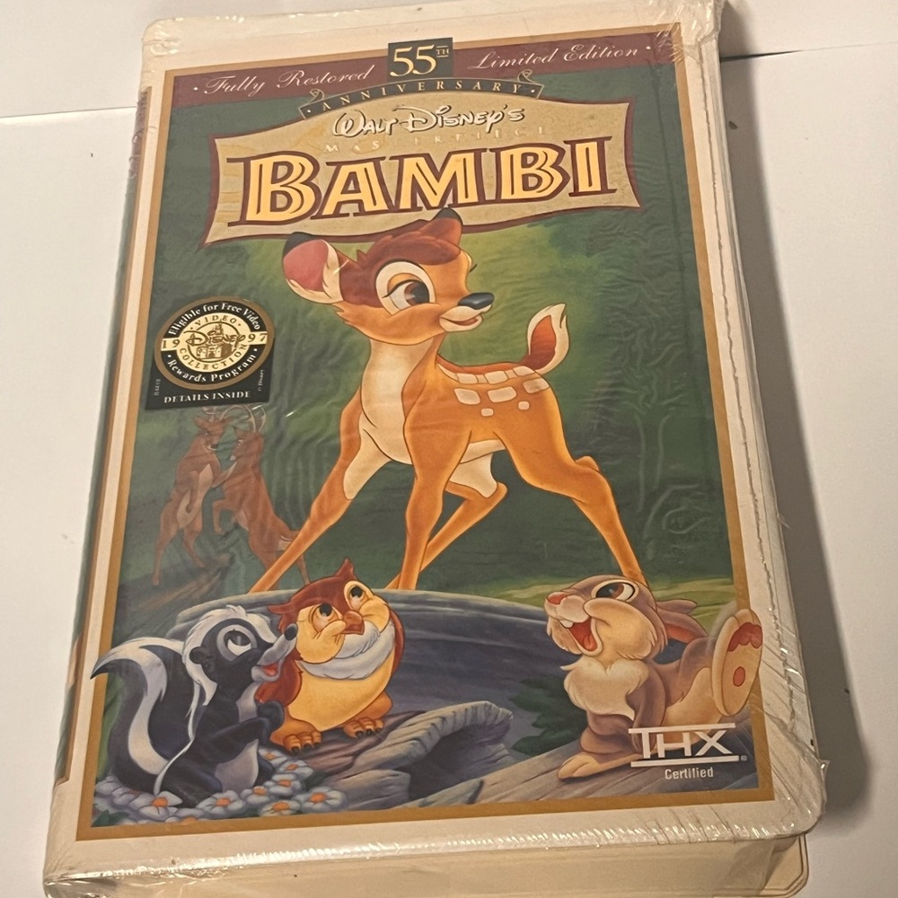 Walt Disney’s Bambi 55th Anniversary Fully restored Limited Edition VHS